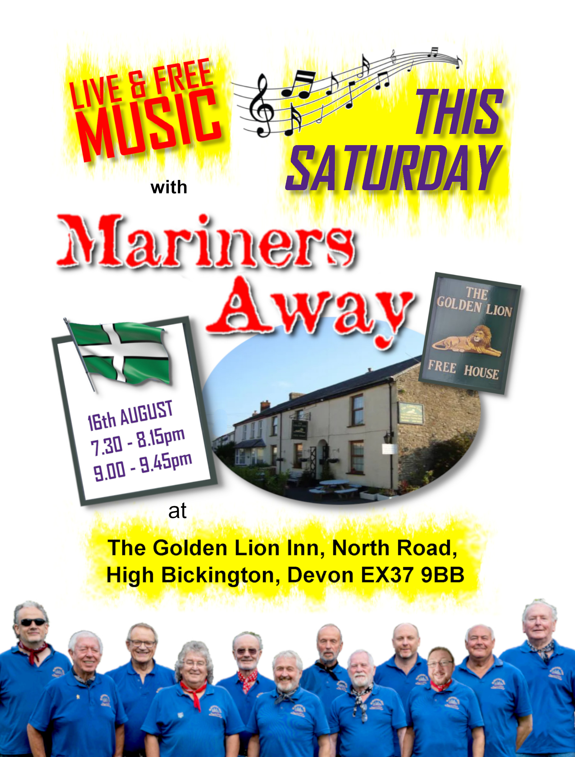 NEXT UP FOR MARINERS AWAY – THE GOLDEN LION, HIGH BICKINGTON